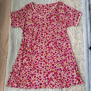kate spade Pink and Green Floral Pajama Dress